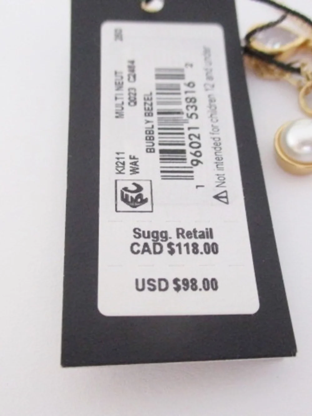 KATE SPADE - Bubbly Bezel Charm Necklace